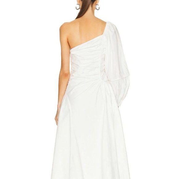 ULLA JOHNSON Fiorella Dress in Cowrie - 4 - Picture 5 of 11